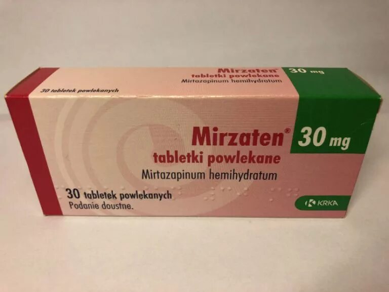 Мирзатен. Таб.Мирзатен. Мирзатен аналоги. Мирзатен 30мг №30 таб п/п/о (Миртазапин).