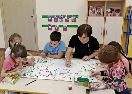 Построение детей в детском саду