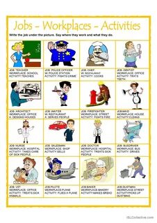 Write names of the jobs
