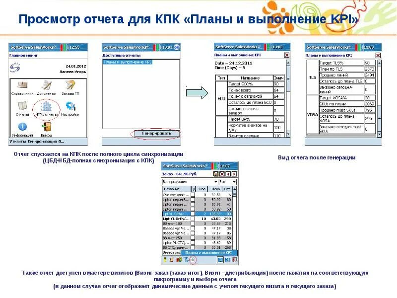 Просмотр отчет