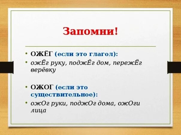 Как пишется ожег