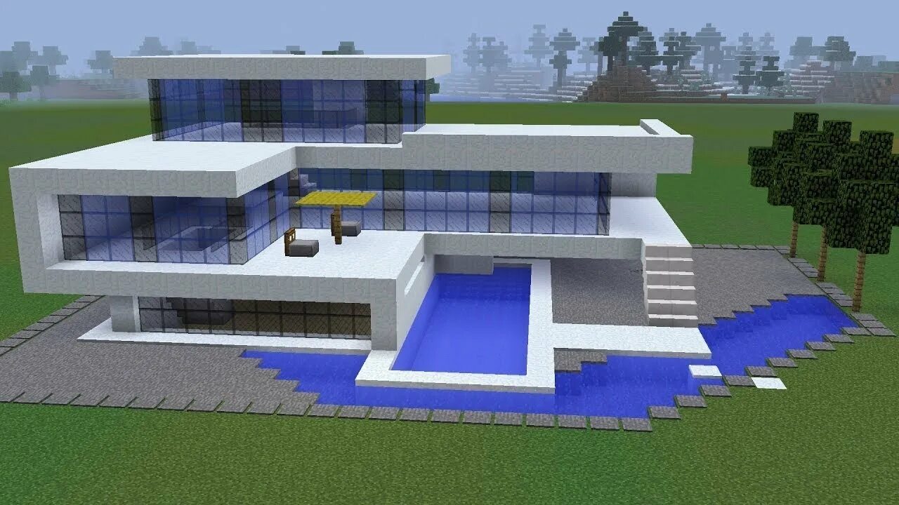 Modern House 3 Minecraft modern, Minecraft architecture, Minecraft mansion