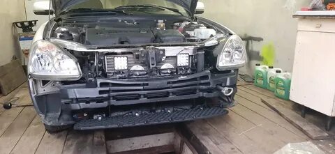 Приора установка переднего