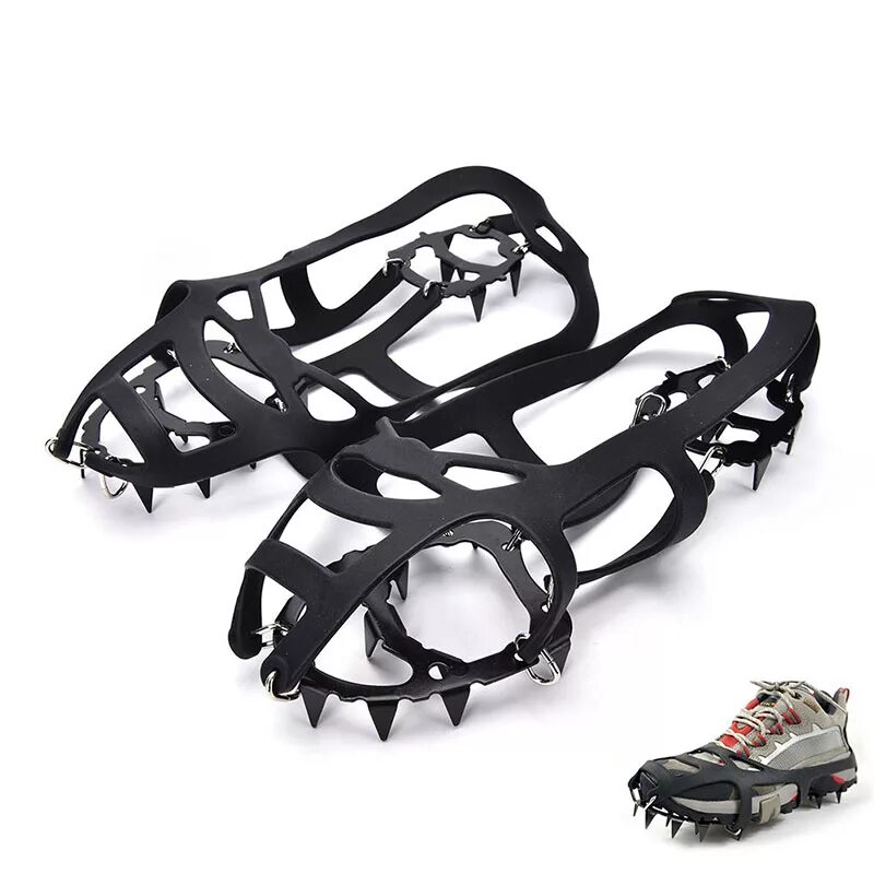 Шипы для обуви hanimex ez spikes. Когти на обувь. Шипы для обуви hanimex ez spikes. Ледоходы для обуви "универсальные" 10+10 шипов (р. Кошки на обувь для гололеда.