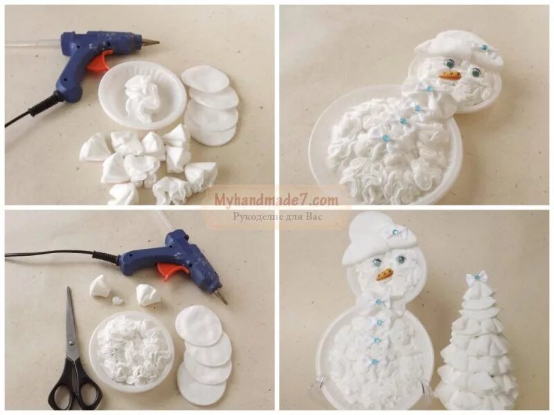 Снеговик из ваты на елку. Снеговик из ваты объемный. Снеговик своими руками из ваты пошагово. Снеговик своими руками из ваты пошагово. Мастер класс носик снеговика.