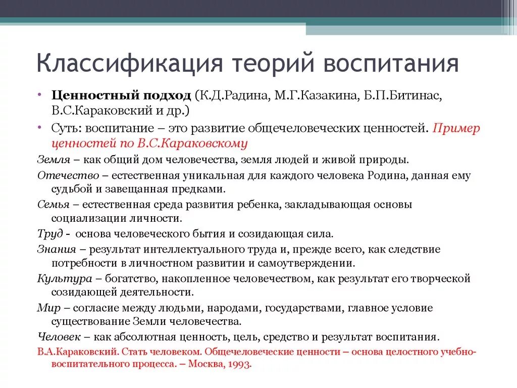 Теории и концепции воспитания. Теории воспитания в педагогике. Основные теории воспитания в педагогике. Концепции и теории воспитание таблица.