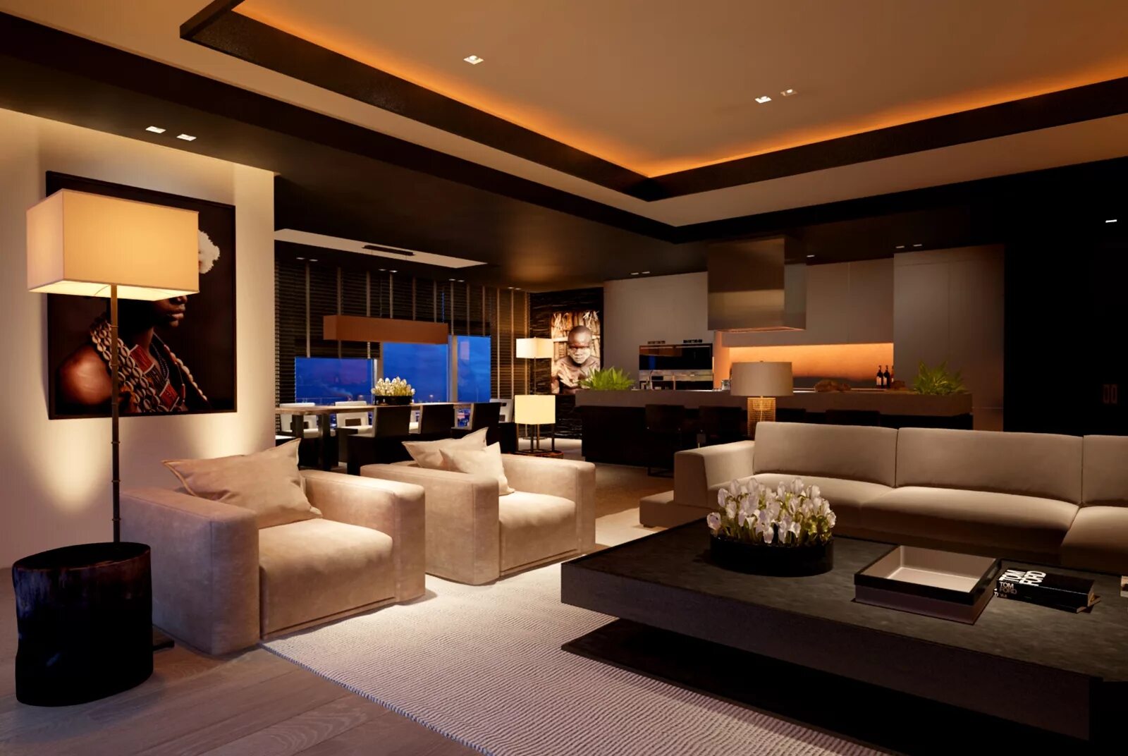 Кухня в цокольном этаже. Материал для внутренней отделки стен подвала. Finishing design. Цокольный этаж в светлых тонах. Finishing design.