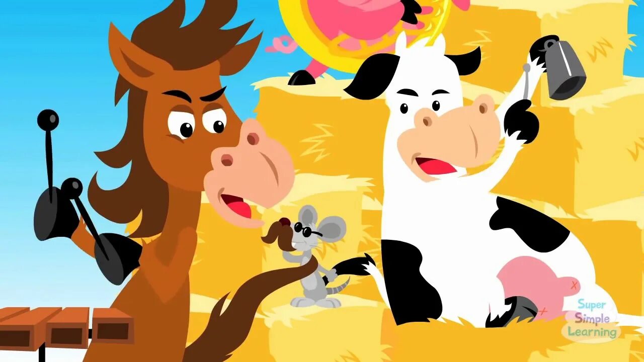Animals on the farm super simple song. Good morning mr rooster. Animal sounds song for kids. Animals on the farm. Animals song for kids.