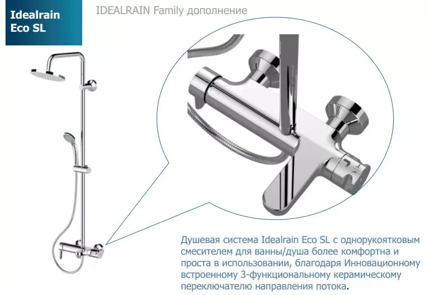 Смеситель душа стандарт