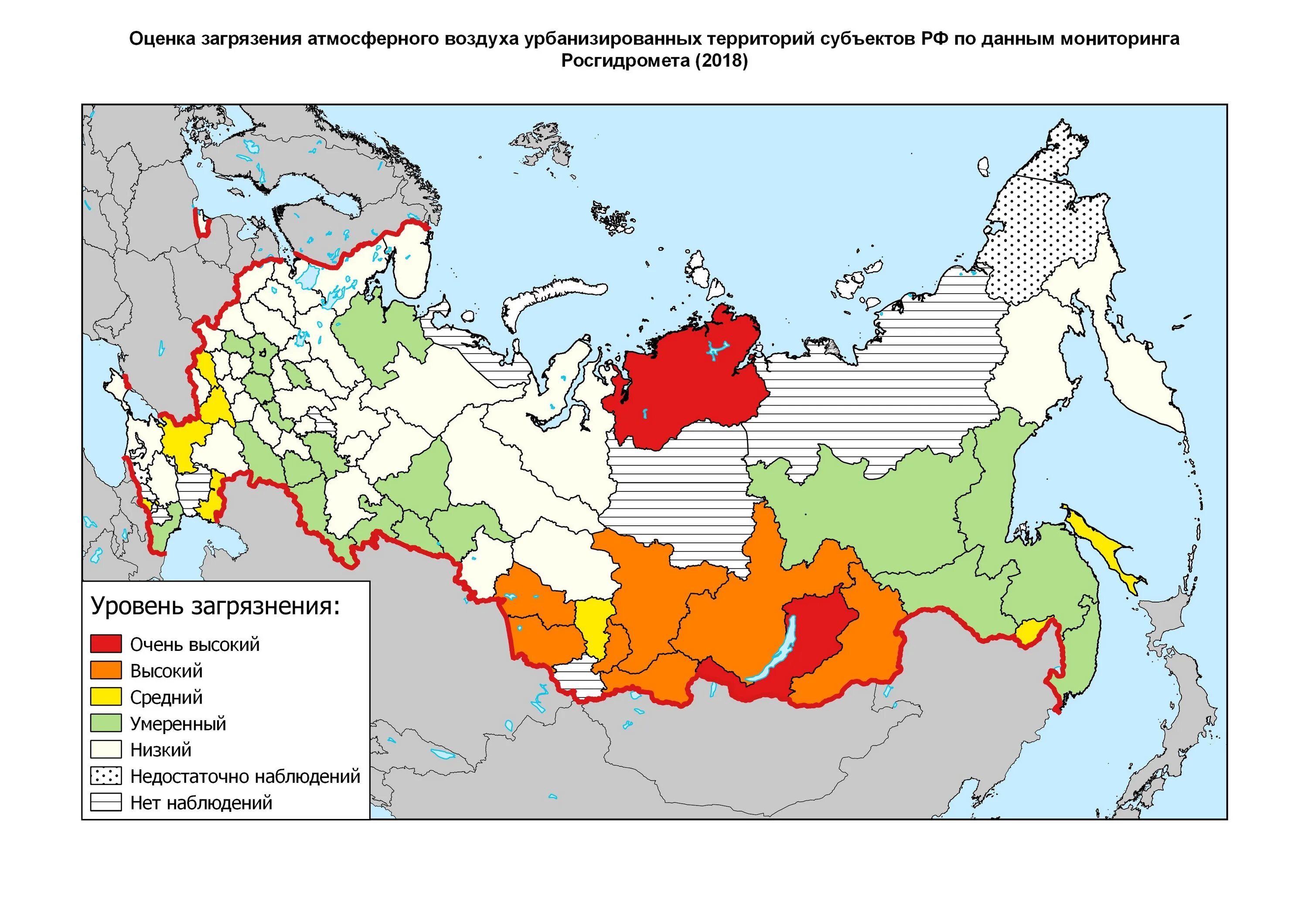 Состояние воздуха в российской федерации