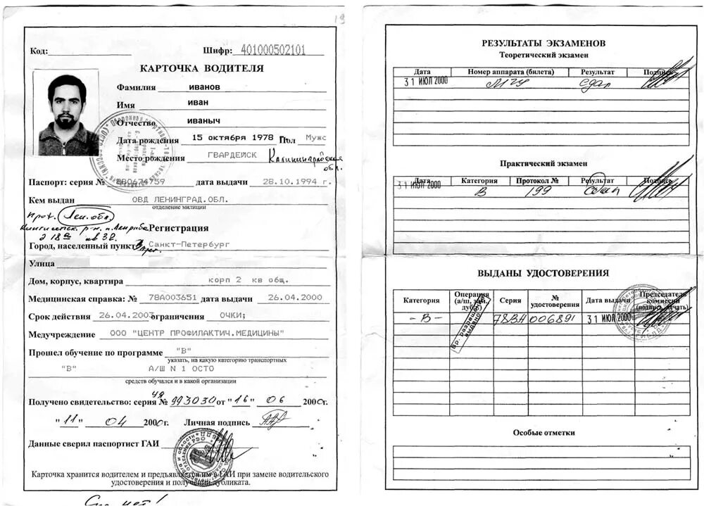 Индивидуальная карточка тракториста-машиниста образец заполнения. Учетная водительская карточка. Личные карточки водителей. Личное дело водителя. Экзаменационная карточка водителя 1993 года.