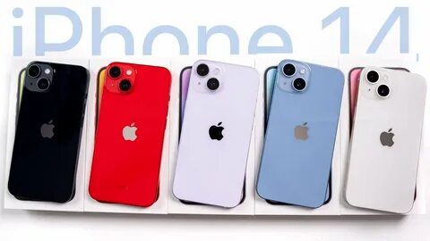 iPhone 14: All Colors Compared! (Blue, Purple, Red, Starlight & Midnight) - YouT