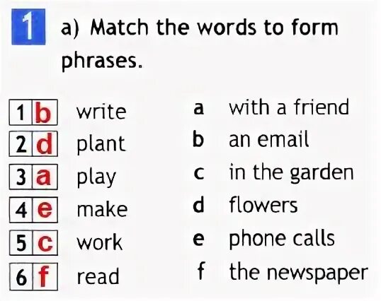 Match the words to form