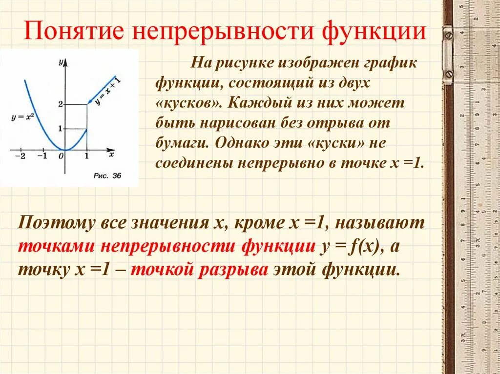 Понятие непрерывности