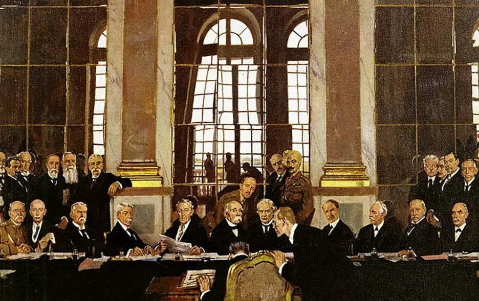 Договор завершивший первую мировую. 28 июня 1919 версальский мир. версальский конгресс 1919 гг. версальский мирный договор 1919. уильям орпен подписание мира в зеркальном зале.
