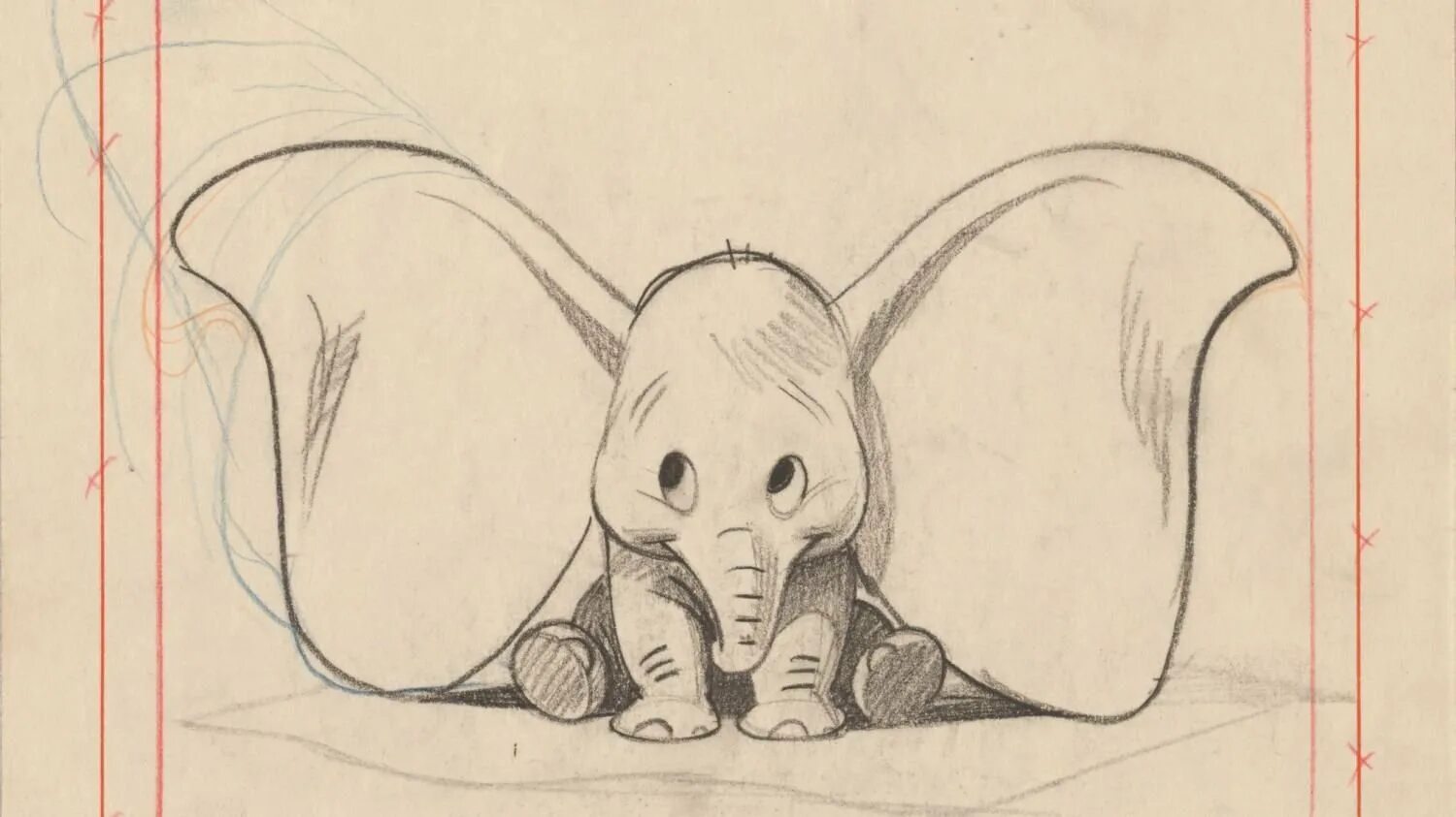 Рисунок слона для срисовки. Рисунок слоненка для срисовки. Мультяшные животные для срисовки. Слонёнок с большими ушами.