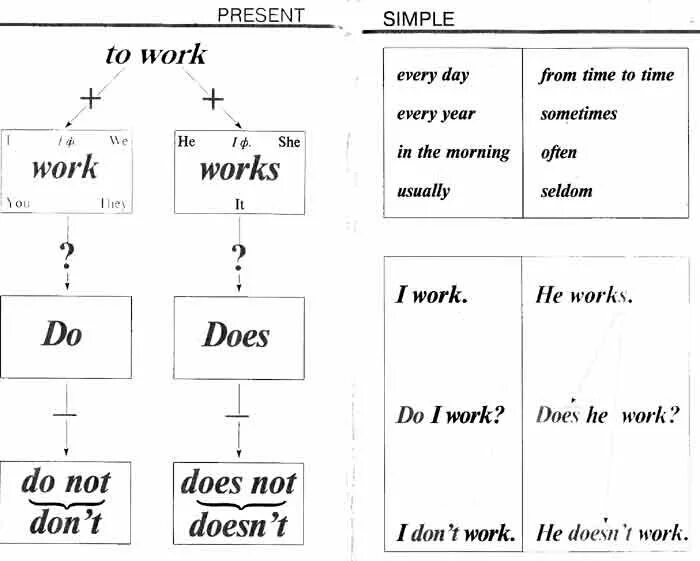 Simple diagrams. Схема present simple в английском языке. Схема английских времен таблица презент Симпл. Present simple правила схема. Таблица времени present simple.