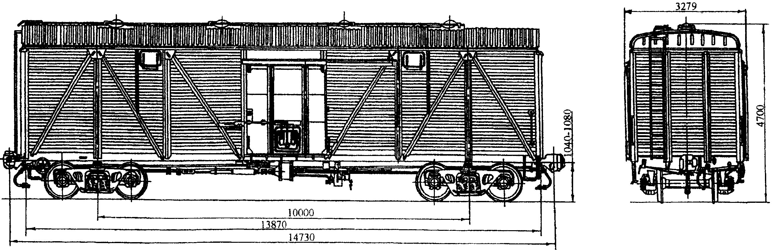 Какой длины железнодорожный вагон