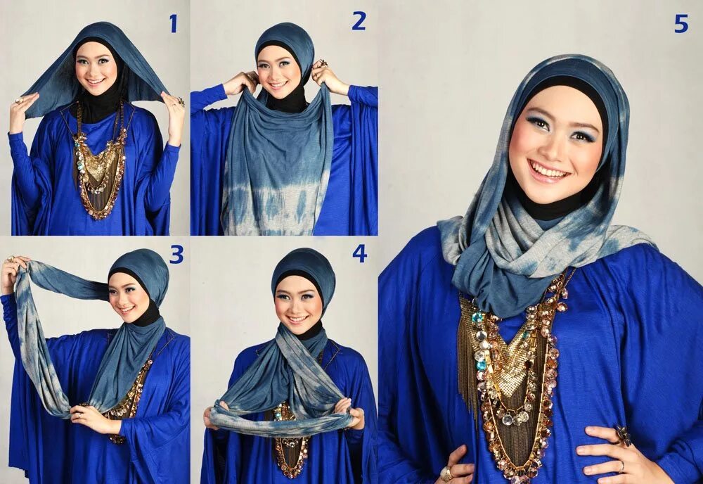 Как завязать платок на голову мусульманке