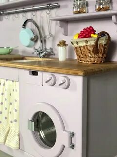 Установить стиральную машинку кухне