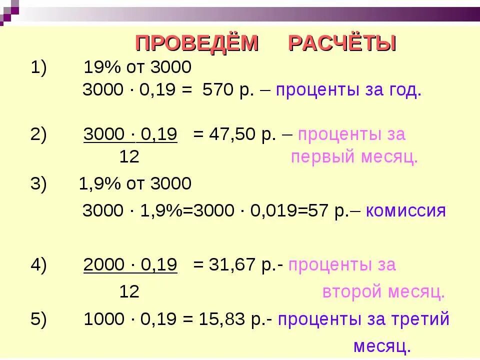 5 от 19 в процентах