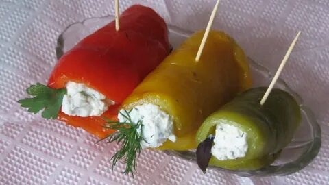 Рулетики из перцев