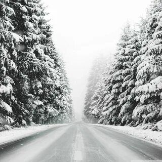 Дорога через снег