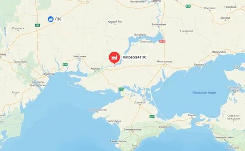 Гэс украины на карте