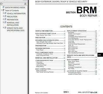 Nissan service manual