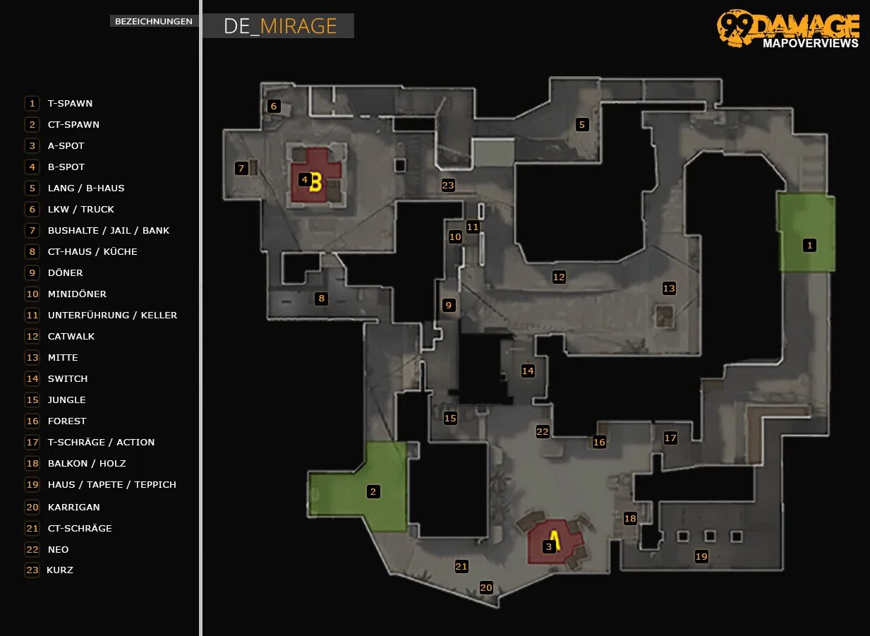 Позиции на мираже в кс. Мираж карта КС. Мираж обозначения КС. Обозначения на карте мираже 2 КС го. Mirage CS go позиции.