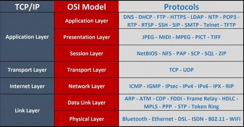 Network protocols and their functions - DNS, DHCP, ARP, FTP, SMTP, HTTP, SS...