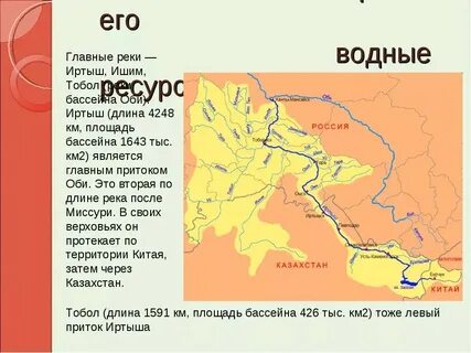 Иртыш и тобол это притоки реки