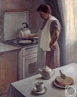 А утром на кухне она