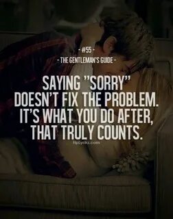 Don t be sorry