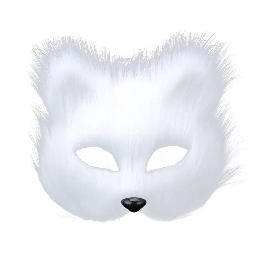 Картинка белой маски. Маска песца. Маска животного белая. Белая Лисья маска. Маска белой лисы.