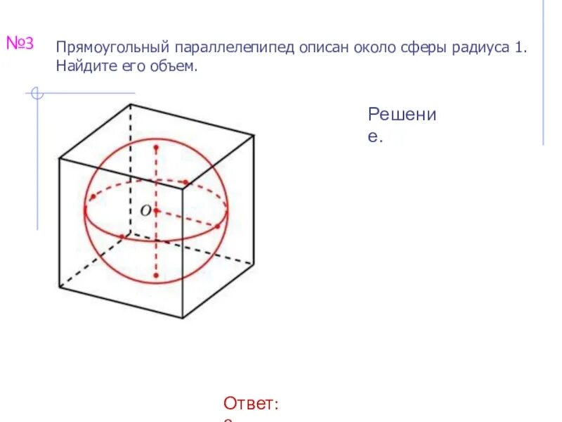 Шар вписанный в прямоугольный параллелепипед. Прямоугольный параллелепипед описан вокруг сферы. Прямоугольны параллепипед описун около сфера радиуса. Параллелепипед описан около сферы. Прямоугольный параллелепипед описан около сферы радиуса.