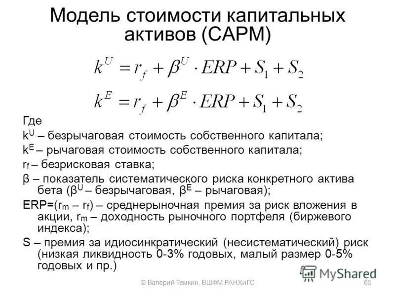 Стоимостная оценка активов. Рыночная оценка собственного капитала формула. Модель капитальных активов. Модель оценки капитальных активов CAPM. Модели оценки стоимости собственного капитала.