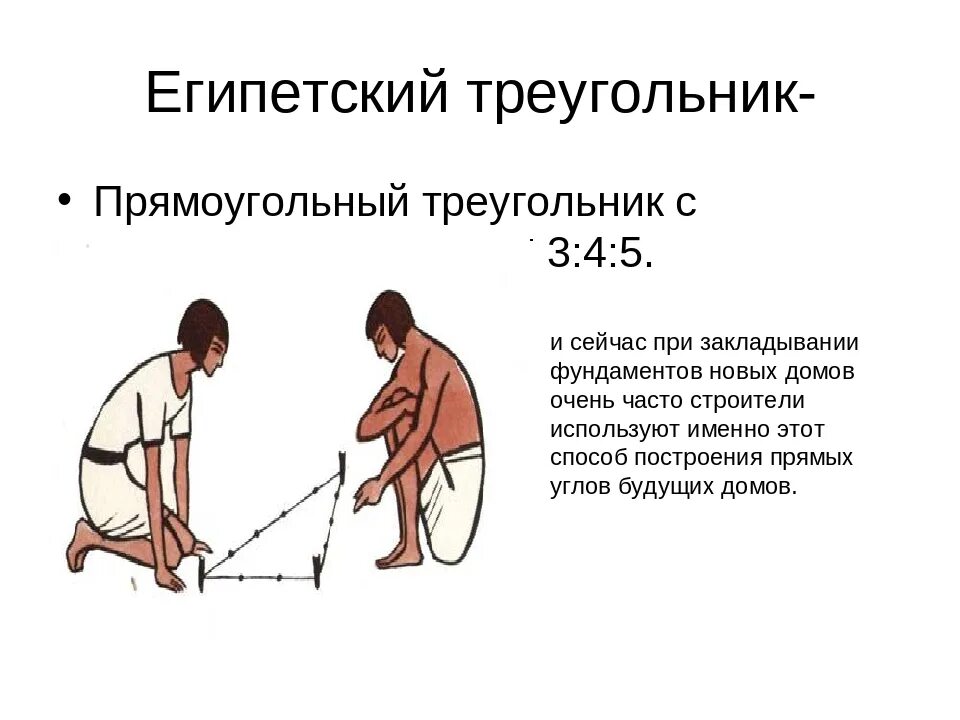 Сообщение египетский треугольник 8 класс. Теорема пифагора египетский треугольник. священный египетский треугольник. египетский прямоугольный треугольник. египетский треугольник в архитектуре.