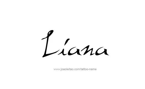 Liana шрифт