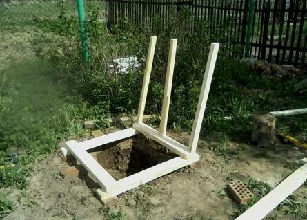 Простой туалет на даче своими руками