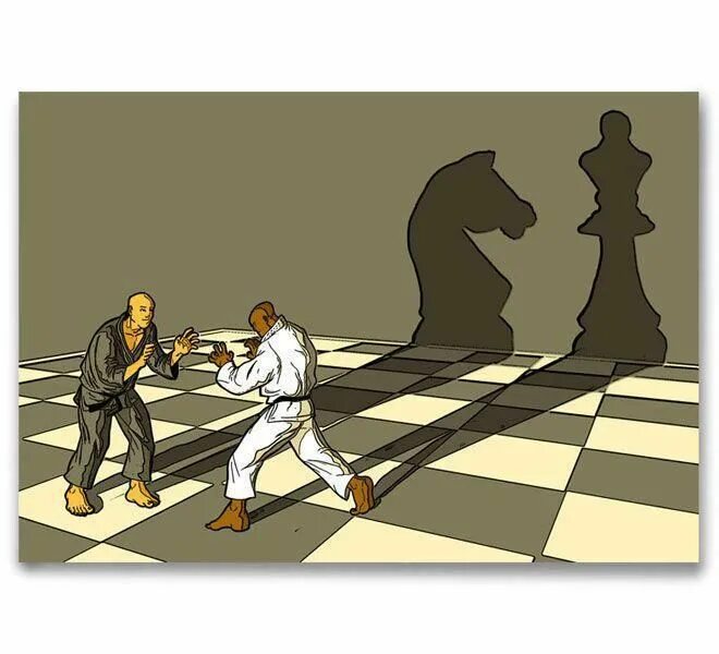 Борьба двух. Джиу джитсу шахматы. Бразильское джиу джитсу шахматы. Карате и шахматы. Шахматы каратисты.