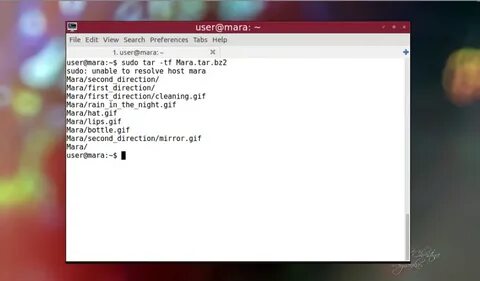 Распаковать gz linux