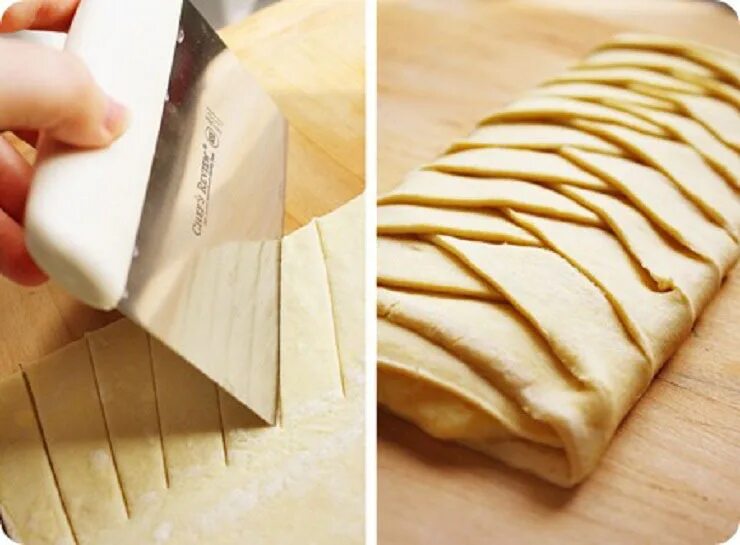 Слоеное тесто надрезы. Красивое слоеное раскатанное тесто. Способы раскатки слоеного теста.