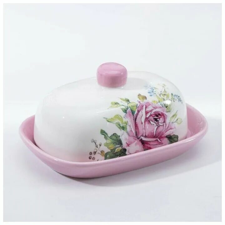 фарфоровые розочки рогожка. масленка 17 см роза. масленка розы. масленка lf ceramic. боровая маслёнка.