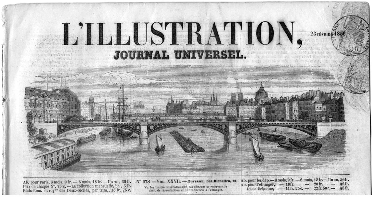 реклама в журнале. L'illustration. аксьон франсез. Journal l 6. L'illustration (париж.