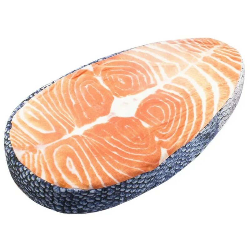 Подушка стейк. Подушка в виде суши. Лосось стейк. Подушка стейк рыбы. Подушка в виде стейка.