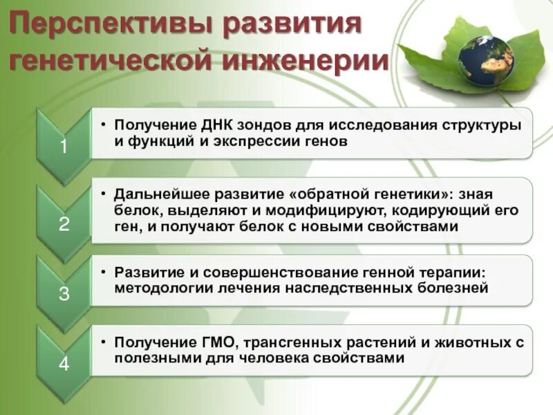 Генная инженерия применение. Генная инженерия применение