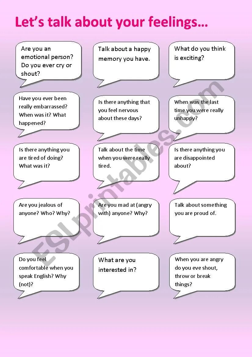 Let s talk about feelings. Feelings and emotions speaking. Speaking Cards на английском. Let s talk about feelings emotions. What do you feel when