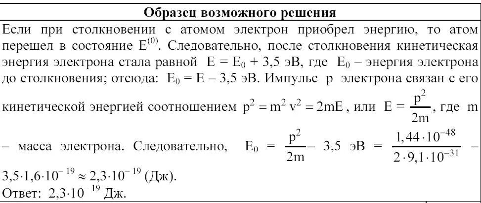 Вычислить кинетическую энергию электрона. Вычислить кинетическую энергию электрона