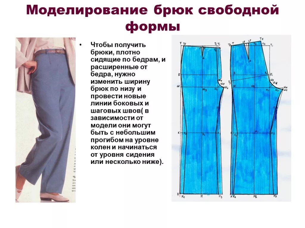 Смоделировать брюки